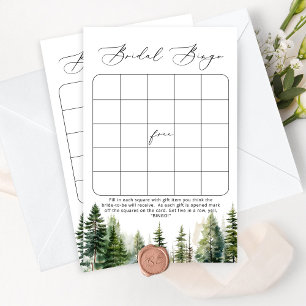 Papier L'aventure attend la nuptiale douche jeu de bingo