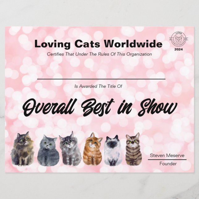 PAPIER LCWW JAPON MEILLEUR CERTIFICAT DE RÉCOMPENSE DANS  (Devant)