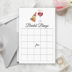 Papier Le jeu de bingo pour enterrement de vie de jeune f