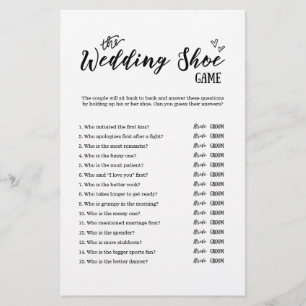 Papier Le jeu de chaussures Mariage pour Mariage ou Fête 