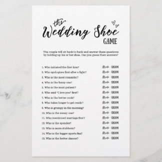 Papier Le jeu de chaussures Mariage pour Mariage ou Fête