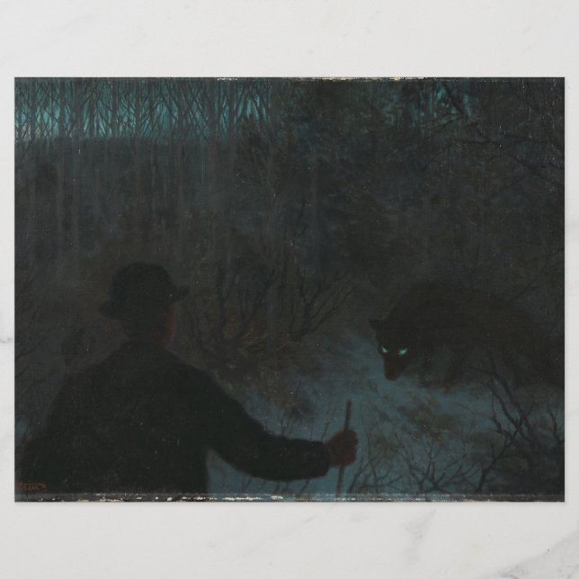 Papier Le Lad des cendres et le Livre du Loup (Devant)