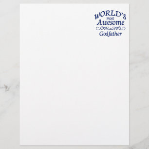 Papier Le parrain le plus génial du monde