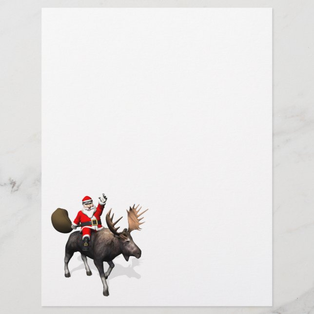 Papier Le Père Noël À L'Oie (Devant)