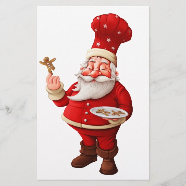 Papier Le Père Noël Cuit Du pain d'épices Hommes (Devant)