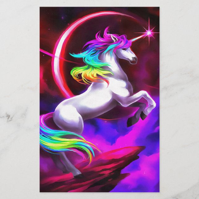 Papier Le rêve de Unicorn (Devant)