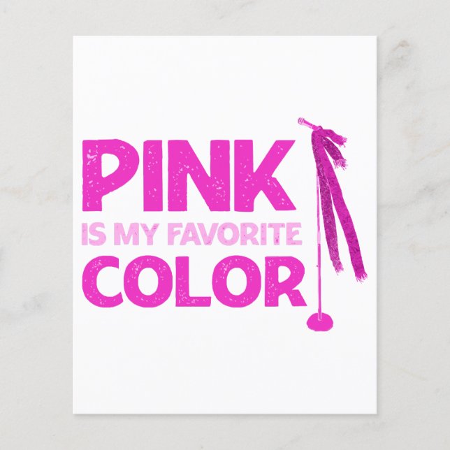 Papier Le Rose Est Ma Couleur Préférée (Devant)