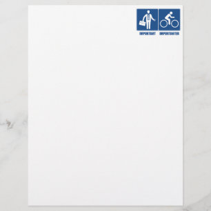 Papier Le Travail Est Important, Le Cyclisme Est Importan