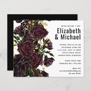 Papier LeahG BUDGET Dark PLUM Rose Mariage