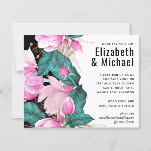 Papier LeahG Budget Rose Roses Plum Moderne Mariage Chic