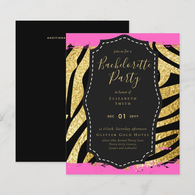 Papier LeahG Jolie fille Posters de animaux de Glam Bache (Devant / Derrière)
