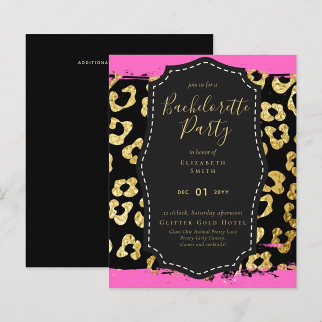 Papier LeahG Jolie fille Posters de animaux de Glam Bache (Devant / Derrière)