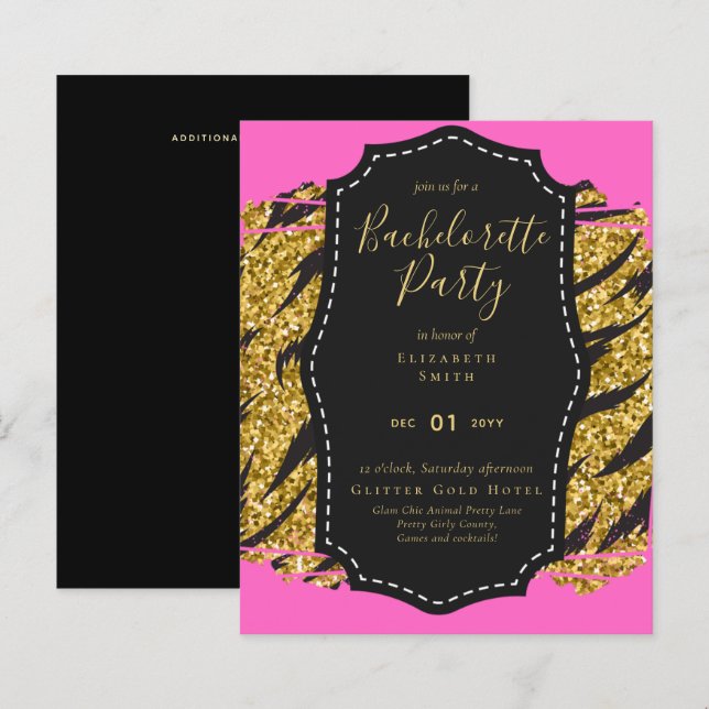 Papier LeahG Jolie fille Posters de animaux de Glam Bache (Devant / Derrière)