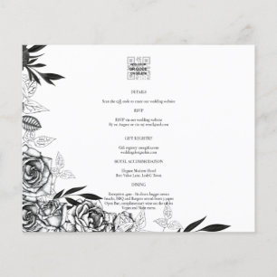 Papier LeahG Roses blanches et noires superposition de ph