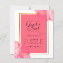 LeahG Saumon PINK OR MARIAGE alcool encre