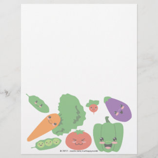 Papier Légumes heureux