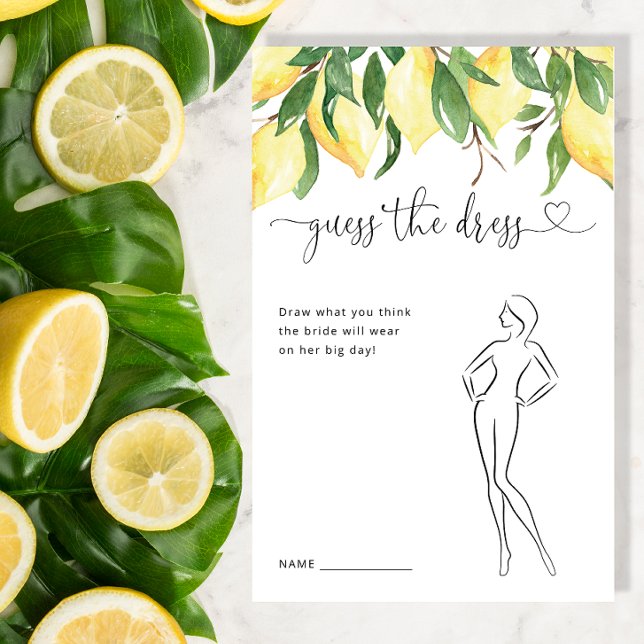 Papier Lemon Guess Dress Fête des mariées Jeu (Créateur téléchargé)