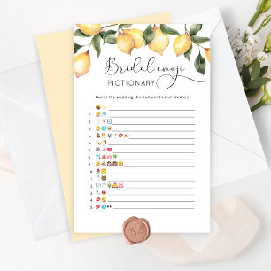 Papier Lémon nuptiale douche émoticônes jeu