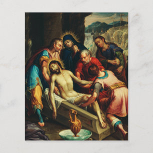 Papier L'ensevelissement du Christ Juan Rodríguez Juarez