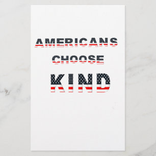 Papier Les Américains choisissent gentiment