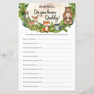 Papier Les animaux des bois Vous connaissez Papa