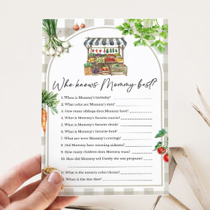 Papier Les fermiers cultivés localement Qui connaît maman