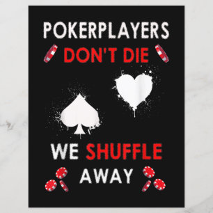 Papier Les joueurs de poker amusants ne meurent pas nous