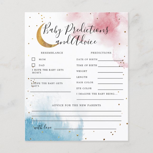 Papier Les jumeaux sur la lune Prédictions et conseils po (Devant)