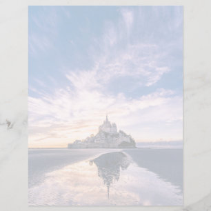 Papier Les monuments Mont Saint-Michel, Normandie Franc