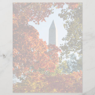 Papier Les monuments Washington Monument en automne