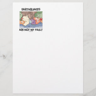Papier Les Séismes Ne Sont Pas Ma Faute (Tectonique Des P