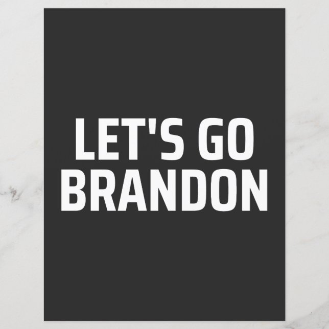 Papier let's go brandon aimant (Devant)