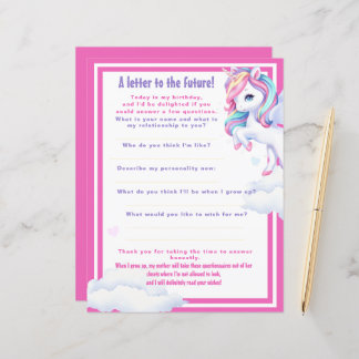 Papier "Letter to the Future" game for a magical birthdау