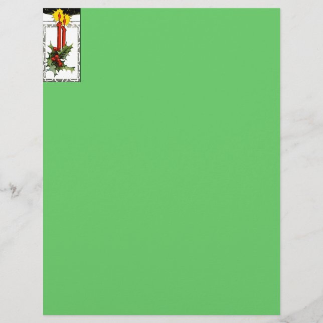 Papier LETTRE BOUTEILLE DE Noël TÊTE (Devant)