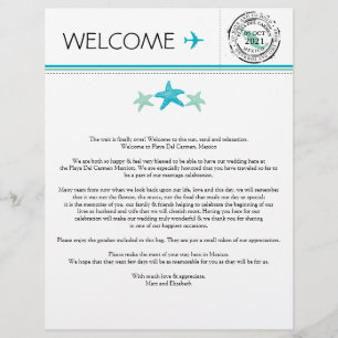 Papier Lettre d'accueil pour Playa del Carmen Mexique