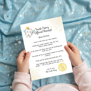 Papier Lettre de certificat de réception de dents pour en