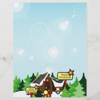 Papier Lettre de Noël - Design du pôle Nord