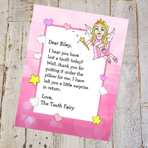 Papier Lettre de Tooth Fairy