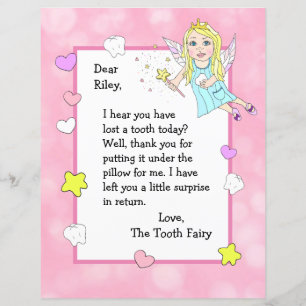 Papier Lettre de Tooth Fairy