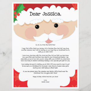 Papier Lettre Du Père Noël