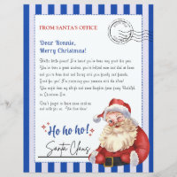 Lettre Du Père Noël Du Bureau Du Pôle Nord