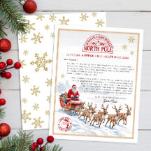 Lettre Père Noël personnalisée pour enfants