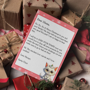 Papier Lettre personnalisée du Père Noël