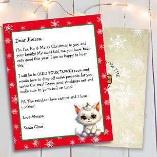 Papier Lettre personnalisée du Père Noël