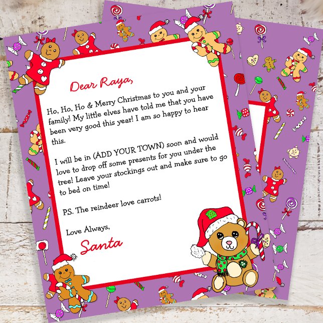 Papier Lettre personnalisée du Père Noël (Créateur téléchargé)