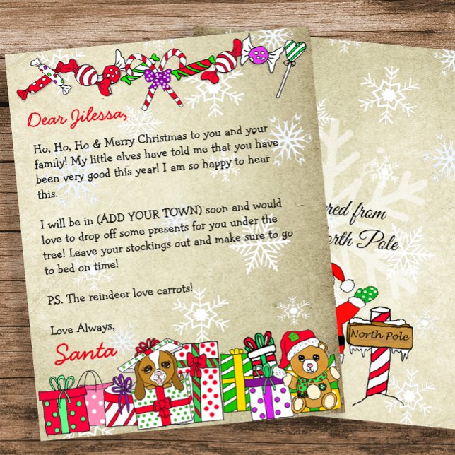 Papier Lettre personnalisée du Père Noël (Créateur téléchargé)