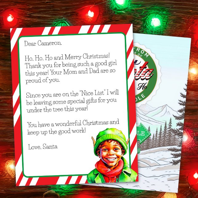Papier Lettre personnalisée du Père Noël pour enfants (Créateur téléchargé)