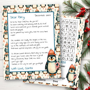 Papier Lettre personnalisée mignonne de Père Noël   Reche