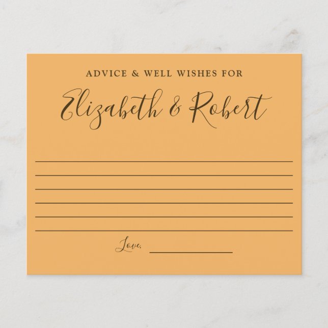 Papier Lettres à la main élégante simple conseil bien des (Devant)