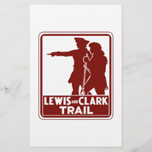 Papier Lewis & Clark, Panneau de signalisation, USA